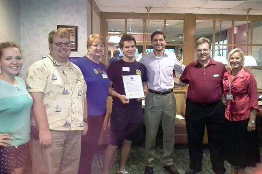 A community gathering in Zephyrhills, from the B & N Lenz Enterprises photo album